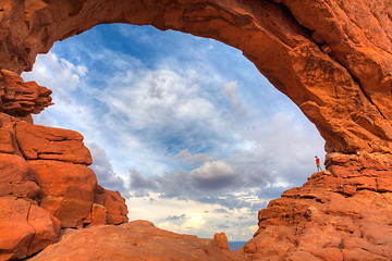 Image showing Beautiful rock formations in Arches National Park, Utah, USA