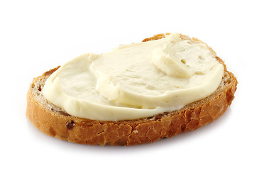 Image showing bread with cream cheese