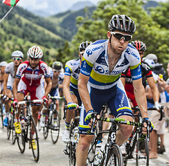 Image showing Matthew Harley Goss Climbing Alpe D'Huez