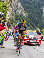 Image showing Daniele Bennati Climbing Alpe D'Huez