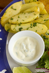 Image showing Tartare Sauce And Chips