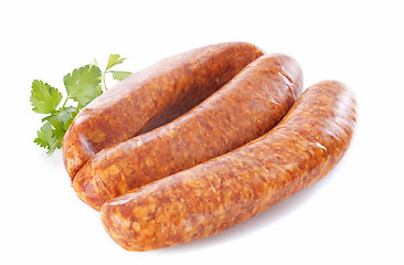 Image showing Montbeliard sausages