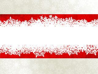 Image showing Christmas background with a red ribbon. EPS 10