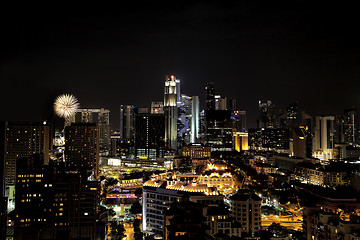 Image showing Singapore Fireworks