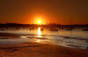 Image showing Sunset over Watsons Bay, Australia