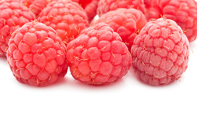 Image showing Fresh raspberries