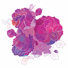 Image showing Decorative floral background.