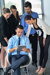 Image showing business people group in a meeting at office