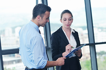 Image showing business people group in a meeting at office