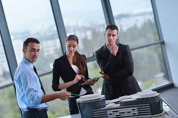 Image showing business people and engineers on meeting