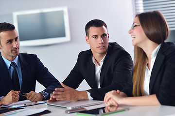 Image showing business people group in a meeting at office