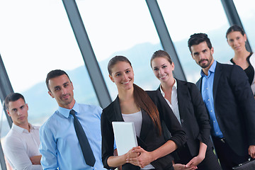 Image showing business people group in a meeting at office