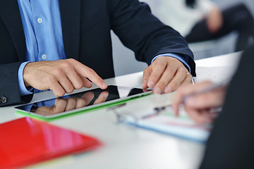 Image showing business people group in a meeting at office