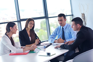 Image showing business people group in a meeting at office