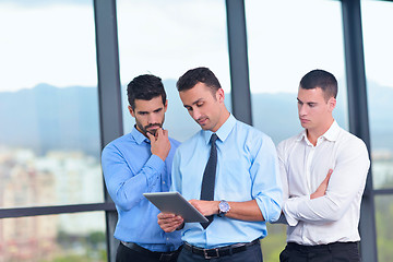 Image showing business people group in a meeting at office