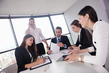 Image showing business people group in a meeting at office