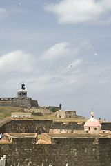 Image showing el morro park and cementario old san juan