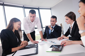 Image showing business people group in a meeting at office