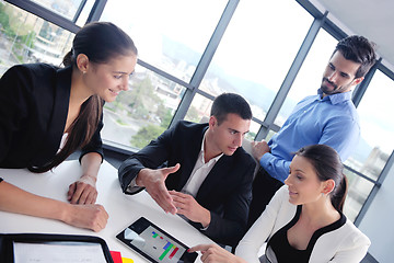 Image showing business people group in a meeting at office