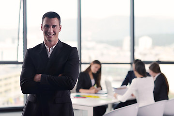 Image showing business people group in a meeting at office