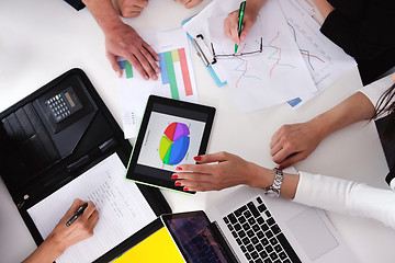 Image showing business people group in a meeting at office