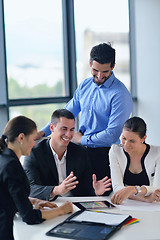 Image showing business people group in a meeting at office