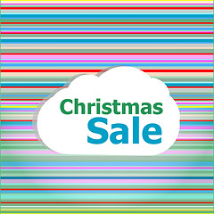 Image showing holidays concept: pattern background with christmas sale words