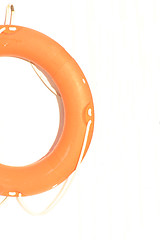 Image showing half a life-saver ring