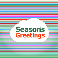 Image showing Seamless abstract pattern background with christmas greetings concept