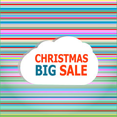 Image showing holidays concept: pattern background with christmas big sale words