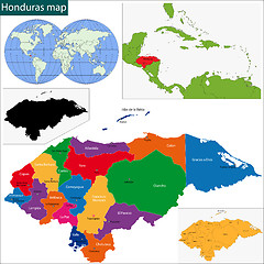 Image showing Honduras map