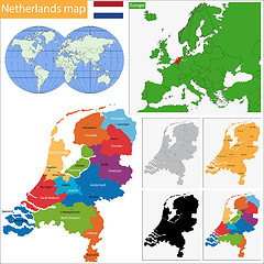 Image showing Netherlands map
