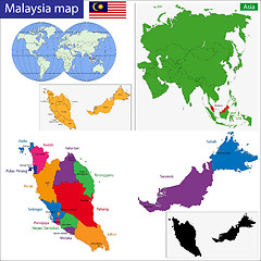 Image showing Map of Malaysia