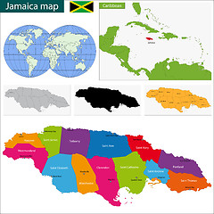 Image showing Map of Jamaica