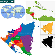 Image showing Nicaragua map