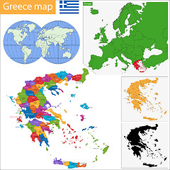 Image showing Greece map