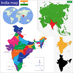 Image showing India map