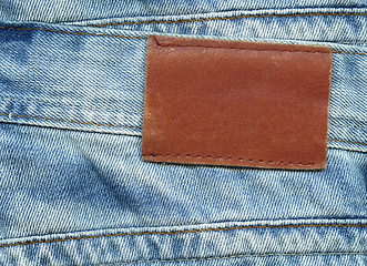 Image showing Jeans label