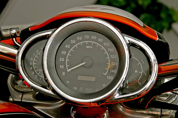 Image showing Futuristic speedometer