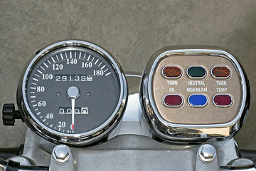 Image showing Old speedometer