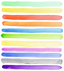 Image showing Watercolor banners