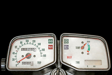 Image showing White speedometer