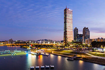 Image showing Seoul at night 