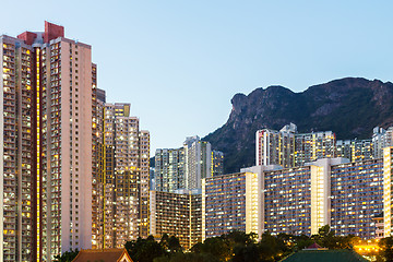 Image showing Kowloon at night