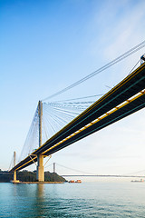 Image showing Suspension bridge in Hong Kong 