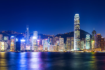 Image showing Hong Kong in night