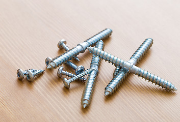 Image showing screw on wood