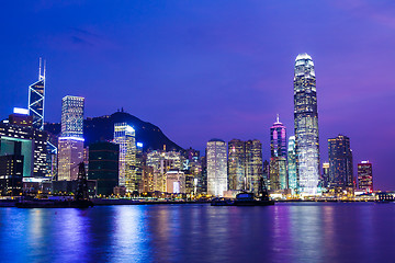 Image showing Hong Kong by night