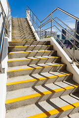 Image showing Concrete steps at outdoor