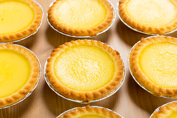 Image showing Group of egg tart